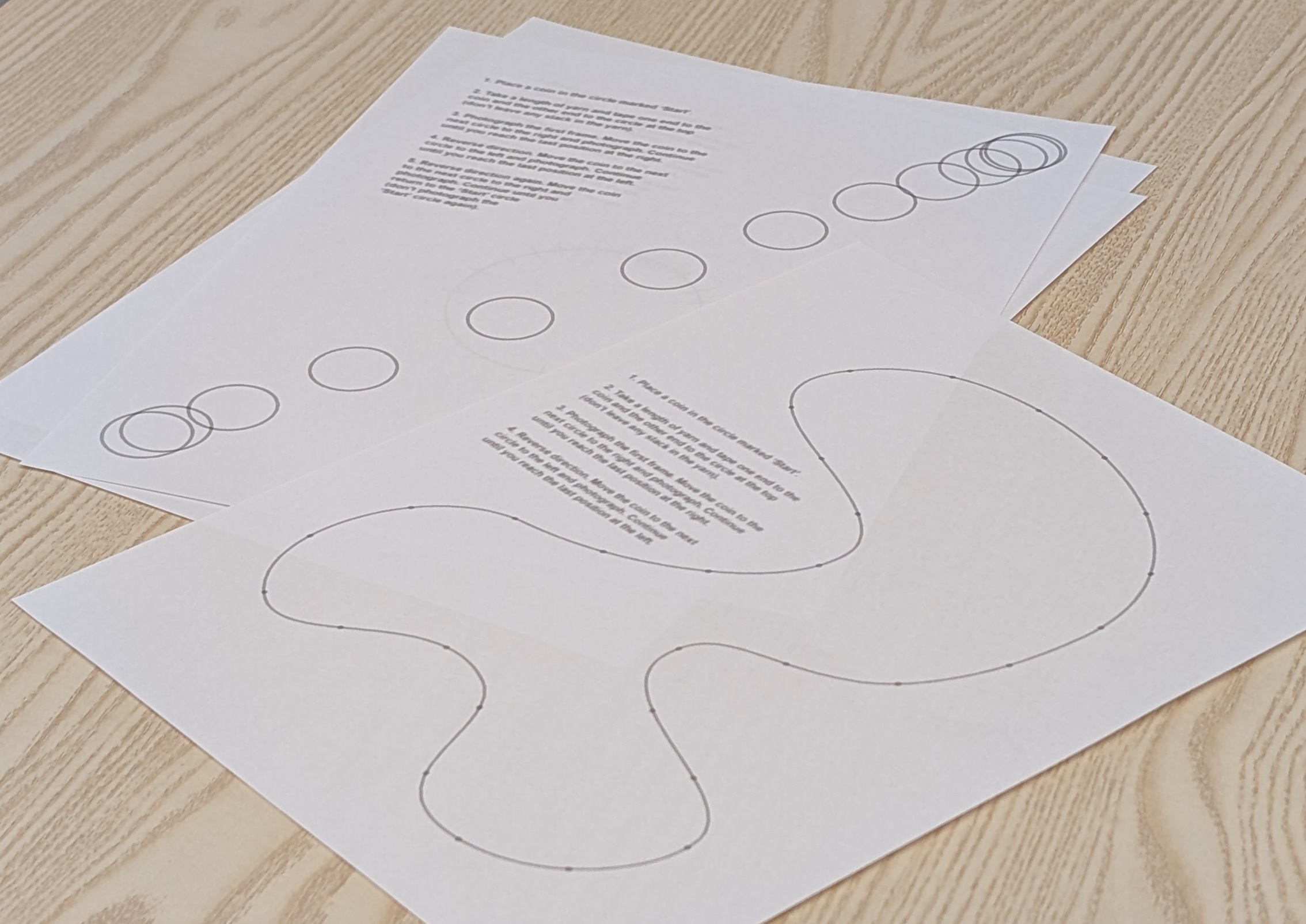 A pencil brought to life frame by frame on the activity book's cyan sheet
